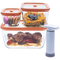 STATUS STATUS Viva 131200 4 darabos üveg vákuumos üvegedény készlet, lazac