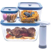 STATUS STATUS Viva 131202 4 darabos vákuumos üvegedény készlet, kék