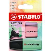 STABILO STABILO BOSS MINI Pastel Szett, 3 szín (lila, púderrózsaszín, mentazöld)