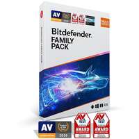 Bitdefender A Bitdefender Family Pack csomag 15 eszközre 1 hónapig (elektronikus licenc)