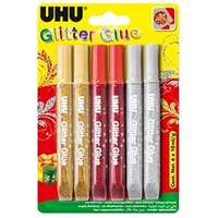 UHU UHU Glitter Glue 6 x 10 ml X-mas