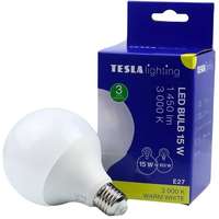 Tesla Lighting TESLA LED GLOBE E27, 15 W, 1450 lm, 3000 K, meleg fehér