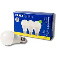 Tesla Lighting Tesla - LED izzó BULB E27, 8 W, 230 V, 806 lm, 25000 h, 3000K meleg fehér, 220°, 3 db a csomagban