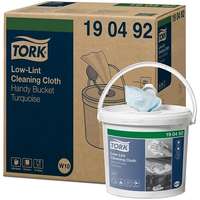 TORK TORK Low-Lint, 200 lap, 30 × 16,5 cm, 60 m, 1 rétegű, türkiz, vödörben, W10