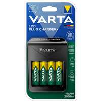 VARTA VARTA LCD Plug Charger+ Töltő + 4× AA 56706 2100 mAh