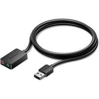 Vention Vention 2-port USB External Sound Card 1M Black