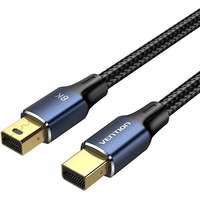 Vention Vention Cotton Braided Mini DP Male to Male 8K HD Cable 2m Blue Aluminum Alloy Type