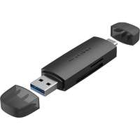 Vention Vention 2 az 1-ben USB 3.0 A + C kártyaolvasó(SD + TF) Fekete Dual Drive levél