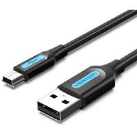Vention Vention Mini USB (M) to USB 2.0 (M) Cable 1.5m Black PVC Type