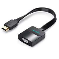 Vention Vention Flat HDMI to VGA Converter with Female Micro USB and Audio Port 0.15m Black