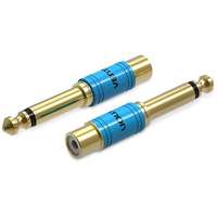 Vention Vention 6.3mm Male Jack to RCA Female Audio Adapter Gold