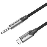 Vention Micro USB (M) - TRRS aljzat 3,5 mm (M) audio kábel 2M fekete