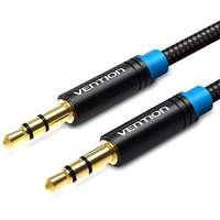 Vention Vention Cotton Braided 3.5mm Jack Male to Male Audio Cable 1.5m Black Metal Type