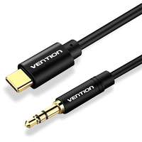 Vention Vention Type-C (USB-C) to 3.5mm Male Spring Audio Cable 1.5m Black Metal Type