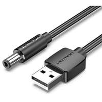 Vention Vention USB to DC 5.5mm Power Cord 0.5M Black Tuning Fork Type