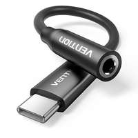 Vention Vention USB-C Male to 3.5MM Earphone Jack with DAC Adapter 0.1M, Black