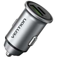 Vention Vention Two-Port USB A+C (18 W/20 W) Car Charger Gray Mini Style Aluminium Alloy Type
