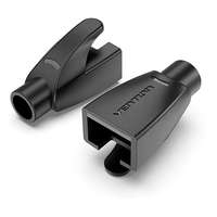 Vention Vention RJ45 Strain Relief Boots Black PVC Type 100 Pack