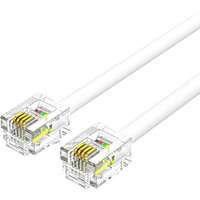 Vention Vention Flat 6P4C Telephone Patch Cable 30M White