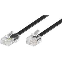 PremiumCord PremiumCord Egyenes telefonkábel 8P4C (RJ-45) plug - 6P4C (RJ-11) plug 3 m - fekete