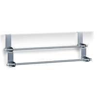 Zeller ZELLER Věšák na dveře dvojitý šedý, 57 × 12,5 × 18,5 cm