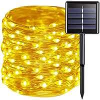 Gardlov Gardlov 24007 Napelemes fényfüzér, 150 LED, IP44, 15 m, meleg fehér