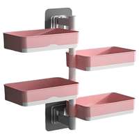 Alum ALUM Triorack Forgatható fürdőszobai polc, 4 emeletes, rózsaszín
