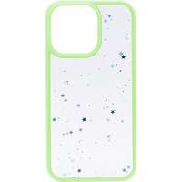 iWill iWill Clear Glitter Star Phone Case az iPhone 13 Pro készülékhez Green