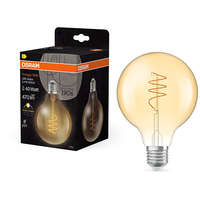 OSRAM OSRAM LED izzó, aranyszínű, E27, 3,4 W, VINTAGE GLOBE, meleg fehér