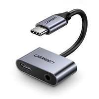 Ugreen Ugreen Type-C (USB-C) to 3.5mm Jack (F) + Type-C (F) Adapter Silver