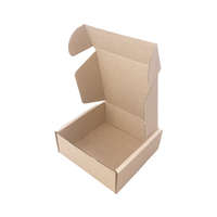 INPAP PLUS s.r.o. Csomagküldő doboz, 3 rétegű, 102 x 102 x 42 mm, barna