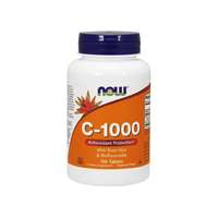NOW® Foods NOW C-1000 vitamin bioflavonoidokkal és csipkebogyóval, 100 tabletta