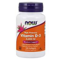 NOW® Foods NOW D3-vitamin, 2000 NE, 120 softgel kapszula