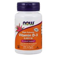 NOW® Foods NOW D3-vitamin, 2000 NE, 240 softgel kapszula