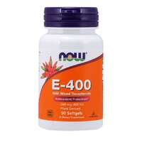 NOW® Foods NOW E-vitamin 400 NE tokoferolokkal, 50 lágygél kapszula