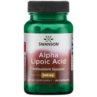Swanson Swanson Alpha Lipoic Acid, Alfa-liponsav, 300 mg, 60 kapszula
