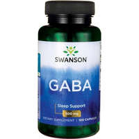 Swanson Swanson GABA (gamma-amino-vajsav), 500 mg, 100 kapszula