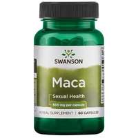 Swanson Swanson Maca kivonat (perui vízitorma), 500 mg, 60 növényi kapszula