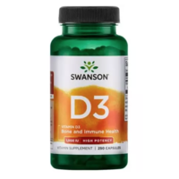 Swanson Swanson D3-vitamin 1000 NE, 250 kapszula