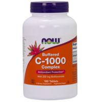 NOW® Foods NOW Puffered Vitamin C-1000 Complex bioflavonoidokkal, 180 tabletta
