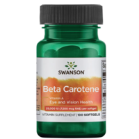 Swanson Swanson béta-karotin (A-vitamin), 25 000 NE, 100 lágyzselé