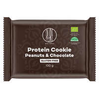 BrainMax Pure BrainMax Pure Protein Cookie, földimogyoró és csokoládé, BIO, 100 g Proteinová sušenka s hořkou čokoládou a arašídy / *CZ-BIO-001 tanúsítvány