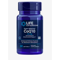 Life Extension Élethosszabbító Super Ubiquinol CoQ10 fokozott mitokondriális támogatással, Q10 koenzim, 100 mg, 30 kapszula A szív, a látszólagos mitokondriumok és…