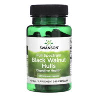 Swanson Swanson Full Spectrum Black Walnut Hulls, 500mg, 60 kapszula Étrend-kiegészítő