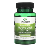 Swanson Swanson Full Spectrum Buchu levél kivonat, terhes nyírfa kivonat, 100 mg, 60 kapszula Étrend-kiegészítő