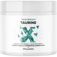 BrainMax BrainMax Taurine Powder, Taurin porban, 300 g Energiát, izom, agy és szívműködést támogató aminosavak, 100 adag