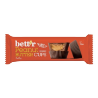 Bett'r Bett'r organikus mandula vajas poharak, csokoládé csészék BIO mogyoróvajjal, 3 x 13 g