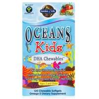 Garden of life Garden of Life Oceans Kids DHA, Omega-3 cukorka gyerekeknek, 120 rágókapszula