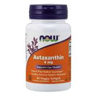 NOW® Foods NOW Astaxanthin, Natural Astaxanthin, 4 mg, 60 vegetáriánus kapszula