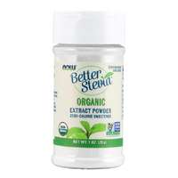 NOW® Foods NOW Jobb Stevia kivonat por, szerves, 28 g